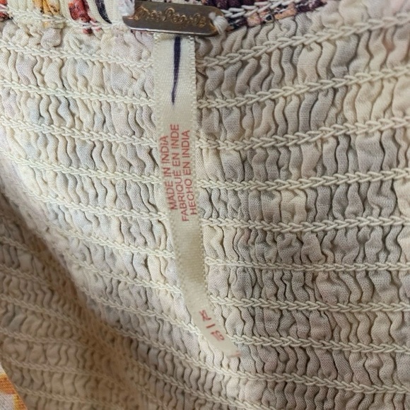 Free People Undone Floral Mini Dress Size XL Fall Feminine Boho - Picture 4 of 4